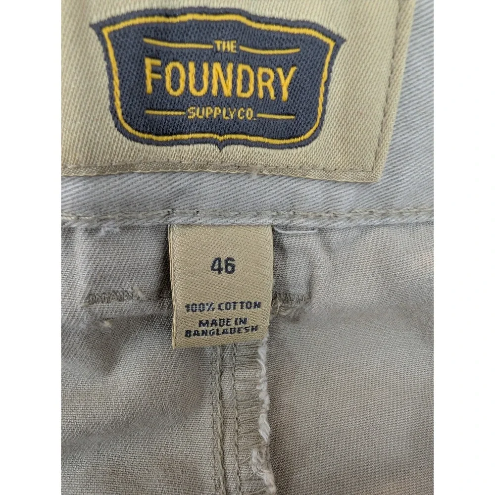 Foundry Stretch Waist Flat Front‎ Cargo Shorts Men's Size 46